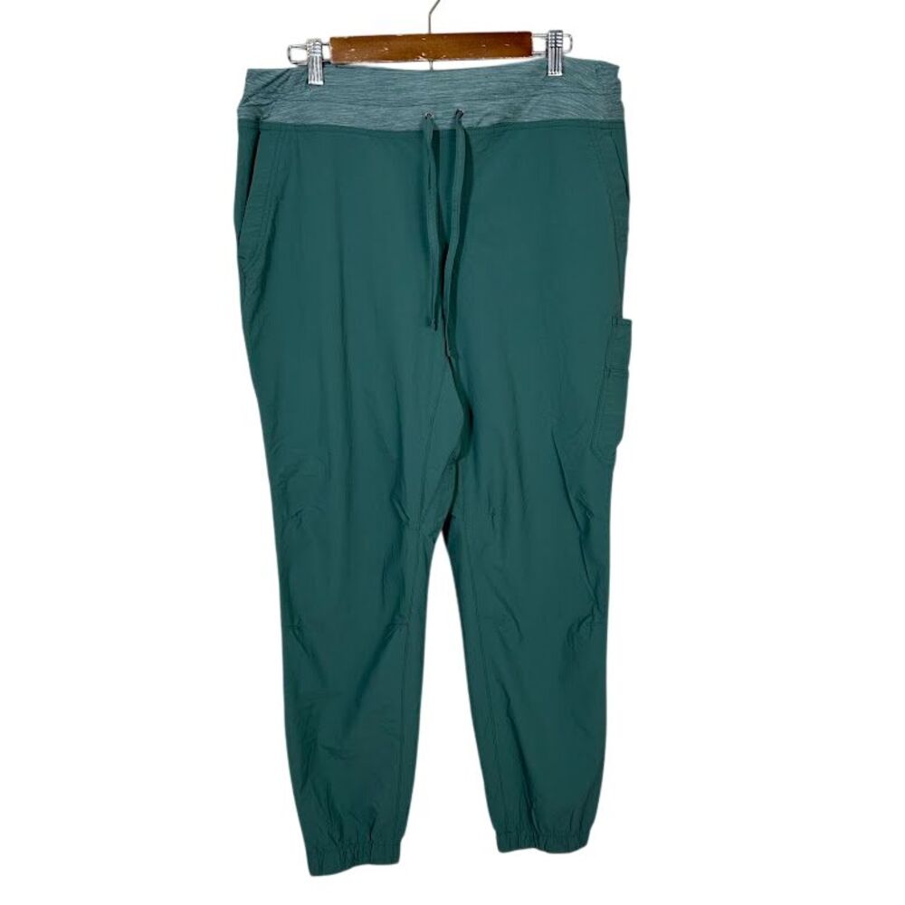 Duluth Trading Women's Armachillo Joggers 14 Teal Green Cooling UPF 40 Hiking